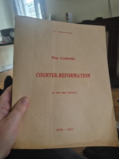 The Catholic Counter-Reformation in the XXth Century 1970 1971