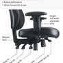 Avior 24-Hour Heavy Duty Leather Chair Black CH1101 Image 2