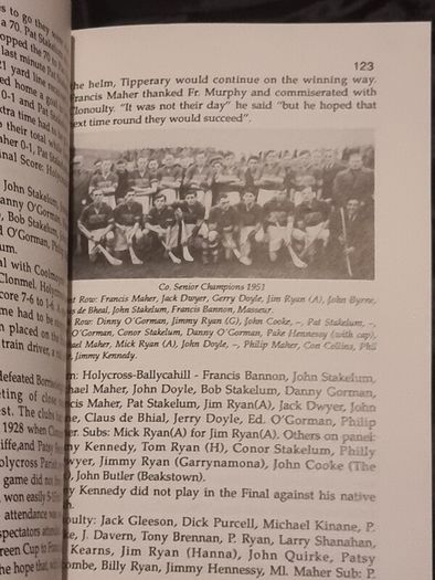 Gaelic Games in Holycross Ballycahill 1884-1990