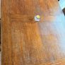 Jacobean / Tudor Style Solid Oak Extendable Dining Table + 4 Chairs Image 5