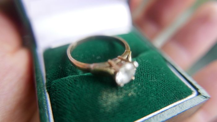 Vintage Sterling Silver 925 gold plated Ring 2,2g