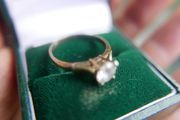 Vintage Sterling Silver 925 gold plated Ring 2,2g