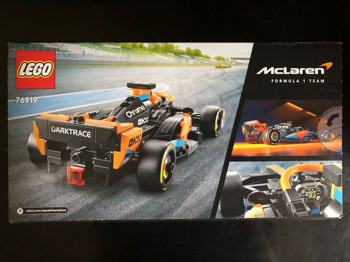 Lego 2023 McLaren Formula 1 Car 76919 Speed Champions