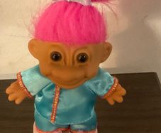 Authentic Vintage 90's Russ Troll doll "around the world " China