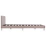 Bed Frame Cappuccino Faux Leather 120x190 cm Image 4