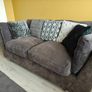 grey 2 seater and 3 seater sofa Image 2