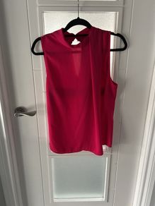 Zara Fuschia Pink Sleeveless Top Size M