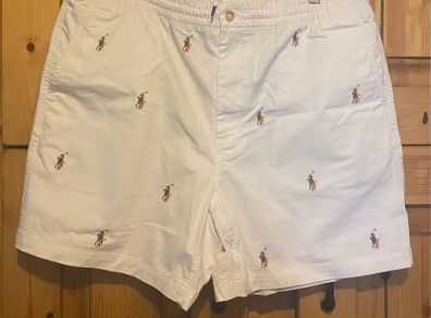 Mens White Polo Ralph Lauren Shorts