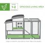 Chicken Coop with Run Hen House Wooden Poultry Cage w/ Nesting Box Removable Tray Openable Roof Outdoor 140 x 67 x 88.5cm (FREE SHIPPING) Image 5