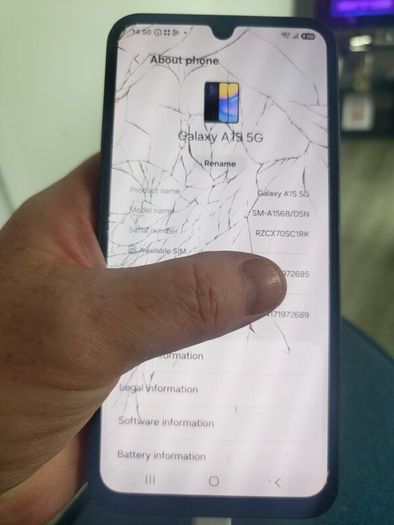 Two Samsung galaxy s A16 128GB A15 5G 128GB