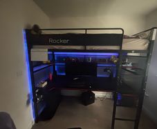 Single (3') Loft Bed with Desk by X Rocker