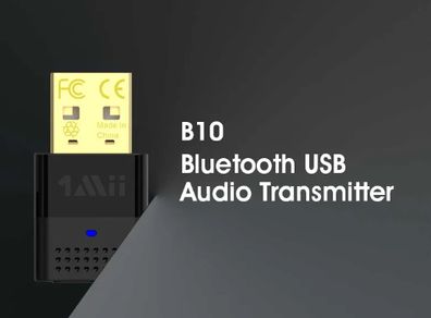1Mii B10 USB Bluetooth-compatible 5.0 Transmitter aptX LL HD Music Driver Free USB Bluetooth Adapter for PC PS4 Game Console