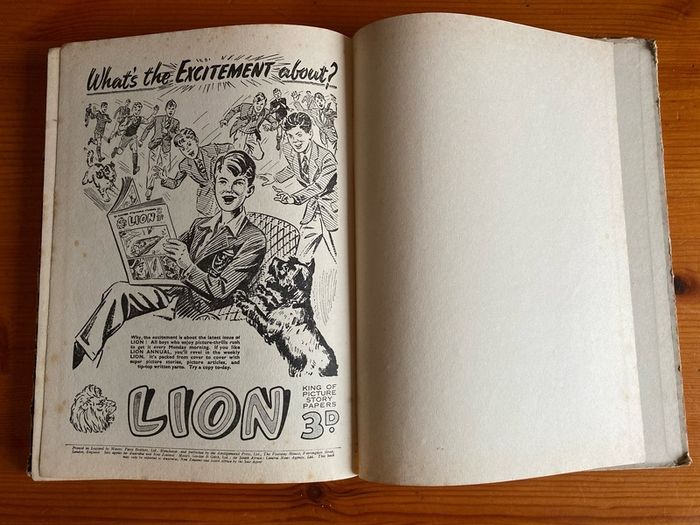 Comic: 'LION' annual 1955