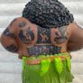 Disney Moana Maui approx. 8" Tribal Tattoos Used Please see pictures Image 10