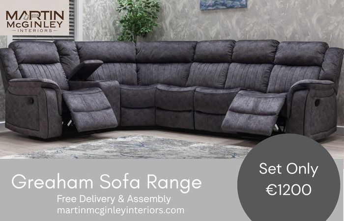 New Gresham Corner Grey Sofa Sets