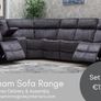 New Gresham Corner Grey Sofa Sets Image 4