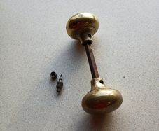 Antique Brass Door Knob with spindle