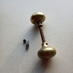Antique Brass Door Knob with spindle