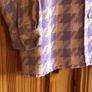 Bnwts Ostradivarius Ladies pastel pink lilac houndstooth Jacket / shirt size M includes post Image 3