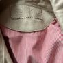 Kookai women leather cream jacket biker 3/4 length sleeves size 12 Image 7