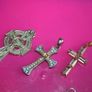 Collection of 5 Crosses Jesus Christian Onyx Zirconia Others 5cm , 3,5cm Image 9