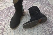 black suede chelsea boots