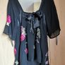 Coast black silk embroidered top UK 12 Image 2