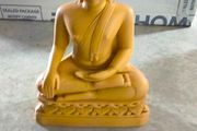 Buddha figure Sri Lanka / Ceylon small sculpture lotus position Asia