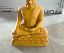 Buddha figure Sri Lanka / Ceylon small sculpture lotus position Asia