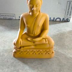 Buddha figure Sri Lanka / Ceylon small sculpture lotus position Asia