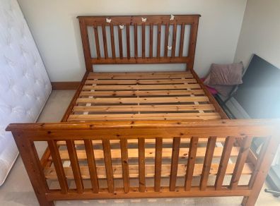 5ft Solid Wood Bed