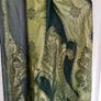 Vintage Green 100% silk scarf shawl Image 6