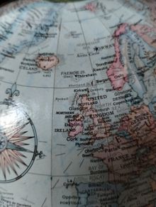 Decorative World Globe on Stand
