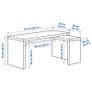 MALM desk with pull-out panel Image 3