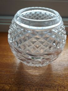 Galway Crystal Globe Vase.