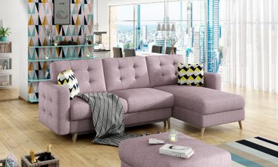 Classic Corner Sofa Bed CORTEZ L for bedroom/livingroom with FREE DELIVERY
