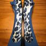 Ladies' Blue Leopard Print Flat Pumps UK4 EUR37      S-E Image 3