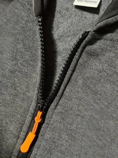 Casual Autumn/Winter Zip-Up Long Sleeve Unisex Sweatshirt