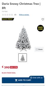 Daria snowy Christmas tree 8 foot