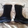 Boots Ladies Rieker Zip Lace High Leg Boot Size 38 (5) Image 4