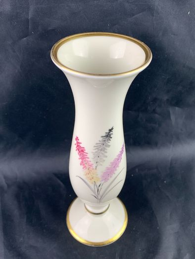 Mid Century Floral Pattern Bavarian vase