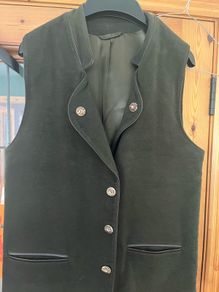 Traditional alpine waistcoat hunting vest Austrian style