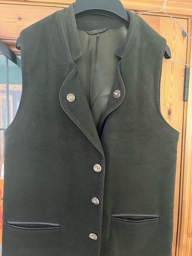 Traditional alpine waistcoat hunting vest Austrian style