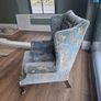 Queen Anne high back arm chairs Image 7
