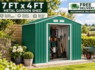 main image for ad 7ft x 4ft Metal Garden Shed with Foundation Frame