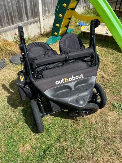 Out and about double buggy