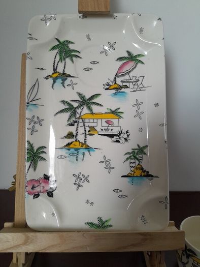 Brexton/Barker - 'South Pacific' - Snack Set c.50s