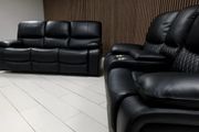 Rita Recliner Sofa 3+2 set black