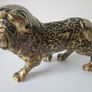 Vintage Collage Safari Animals Lion and Hippo. Image 2