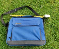 Cabin Business Bag with front zipped document section, central section for overnight clothes storage and section for laptop etc. All zipped sections with top handle and shoulder strap